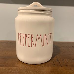 Rae Dunn PEPPERMINT CANISTER